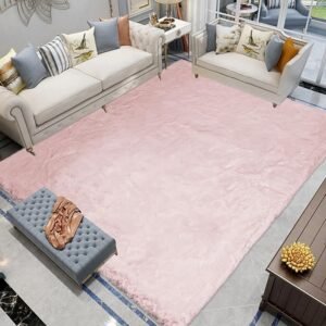 Latepis 8X10 Light Pink Faux Rabbit Fur