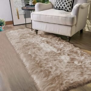 Latepis Throw 2x6 Rug Runner Light Brown